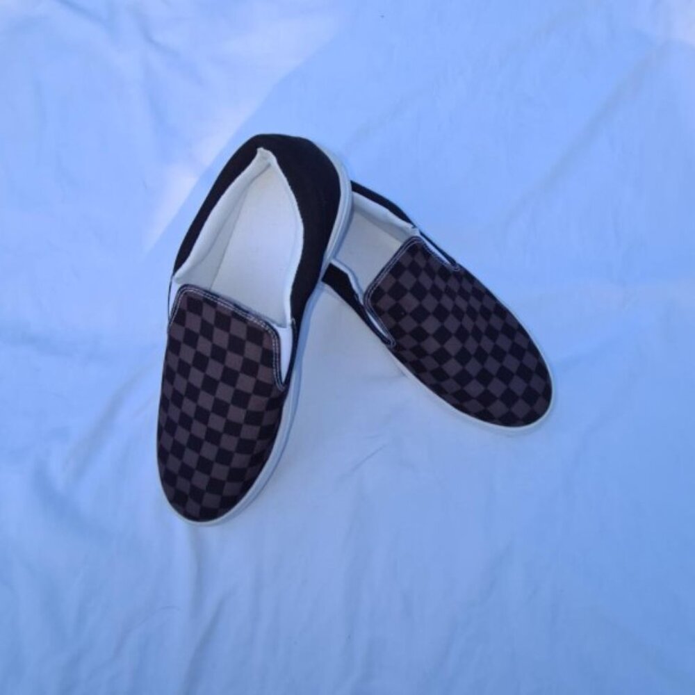Checkered Sneakers Womens Size 9